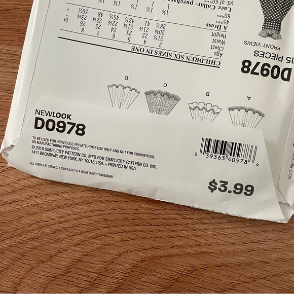 🔴 Girls Dress Sewing Pattern - Picture 3 of 3